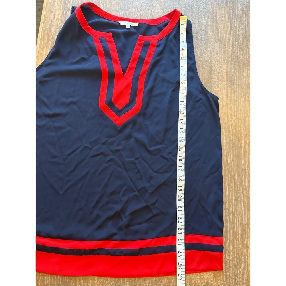 41 HAWTHORNE Red/Blue Tunic Style Top Shirt Women's size XL - Picture 7 of 8